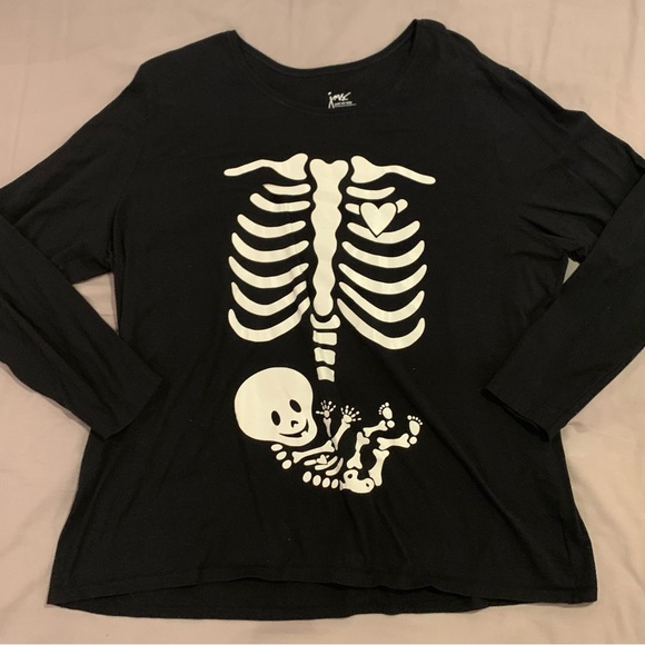 Just My Size Tops - Halloween Pregnancy Shirt - 3XL